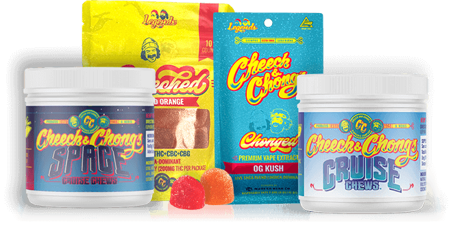 Cheech and Chong THC gummies and edibles UK collection
